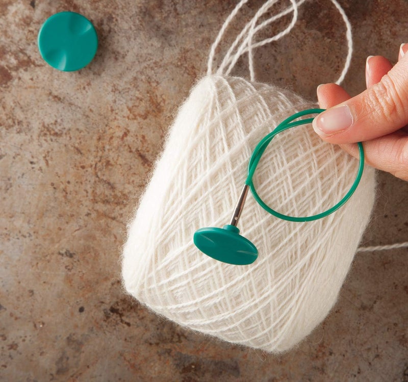 KnitPicks Options Interchangeable Circular Knitting Needle Cable - 16" Green - Image 3